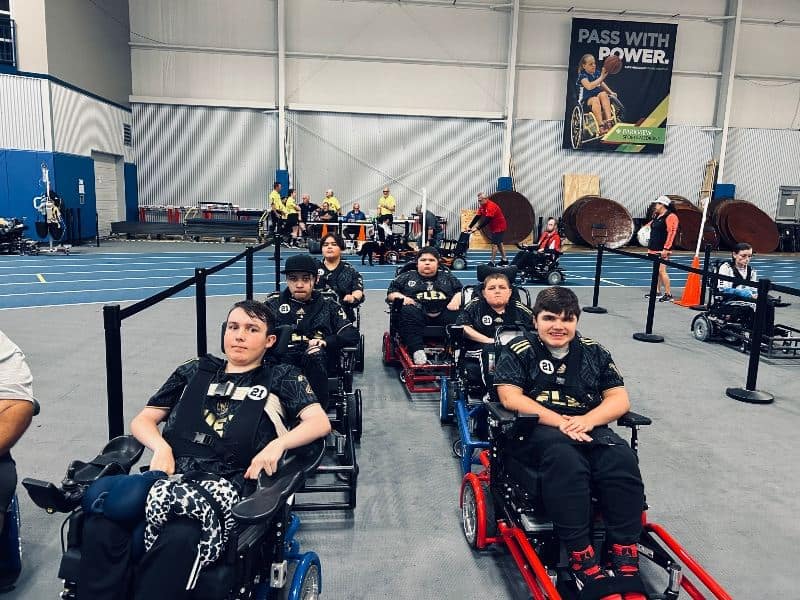 Power Soccer Team lined up at a tournament