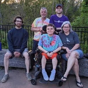 Ben with his family.