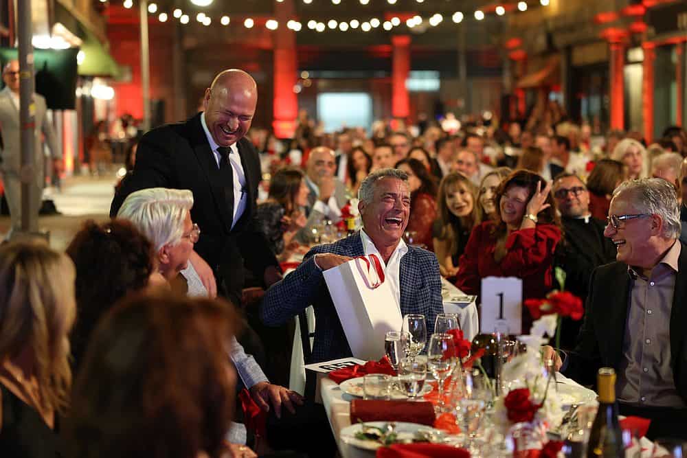 Prize winner at table 1